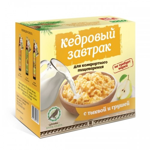 Купить Завтрак кедровый для комфортного пищеварения с тыквой и грушей  г. Казань  